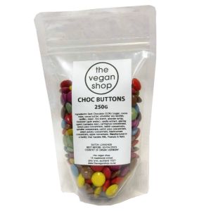 Candy Coated Vegan Chocolate Buttons - Bulk (250g)