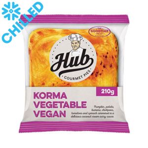 Hub Gourmet Pies - Korma Vegetable Vegan Pie