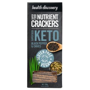 Nutrient Crackers - Keto Super Seed with Black Pepper & Chives