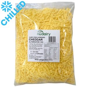 NuDairy Shredded Dairy-Free CHEDDAR Alternative - Bulk (1kg)