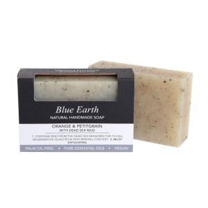 Blue Earth Soap - Orange, Petitgrain & Dead Sea Mud