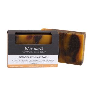 Blue Earth Soap - Orange and Cinnamon Swirl