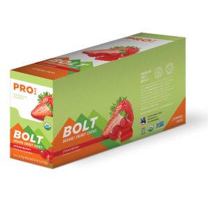 Bolt Organic Energy Chews - Strawberry - Case of 12