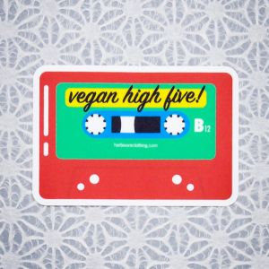 Herbivore High Five Mix Tape Die Cut Sticker