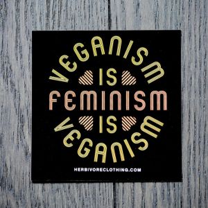 Herbivore Veganism is Feminism Sticker