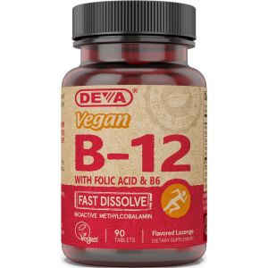 Deva Vitamin B12 - 1000mcg with B6 & B9